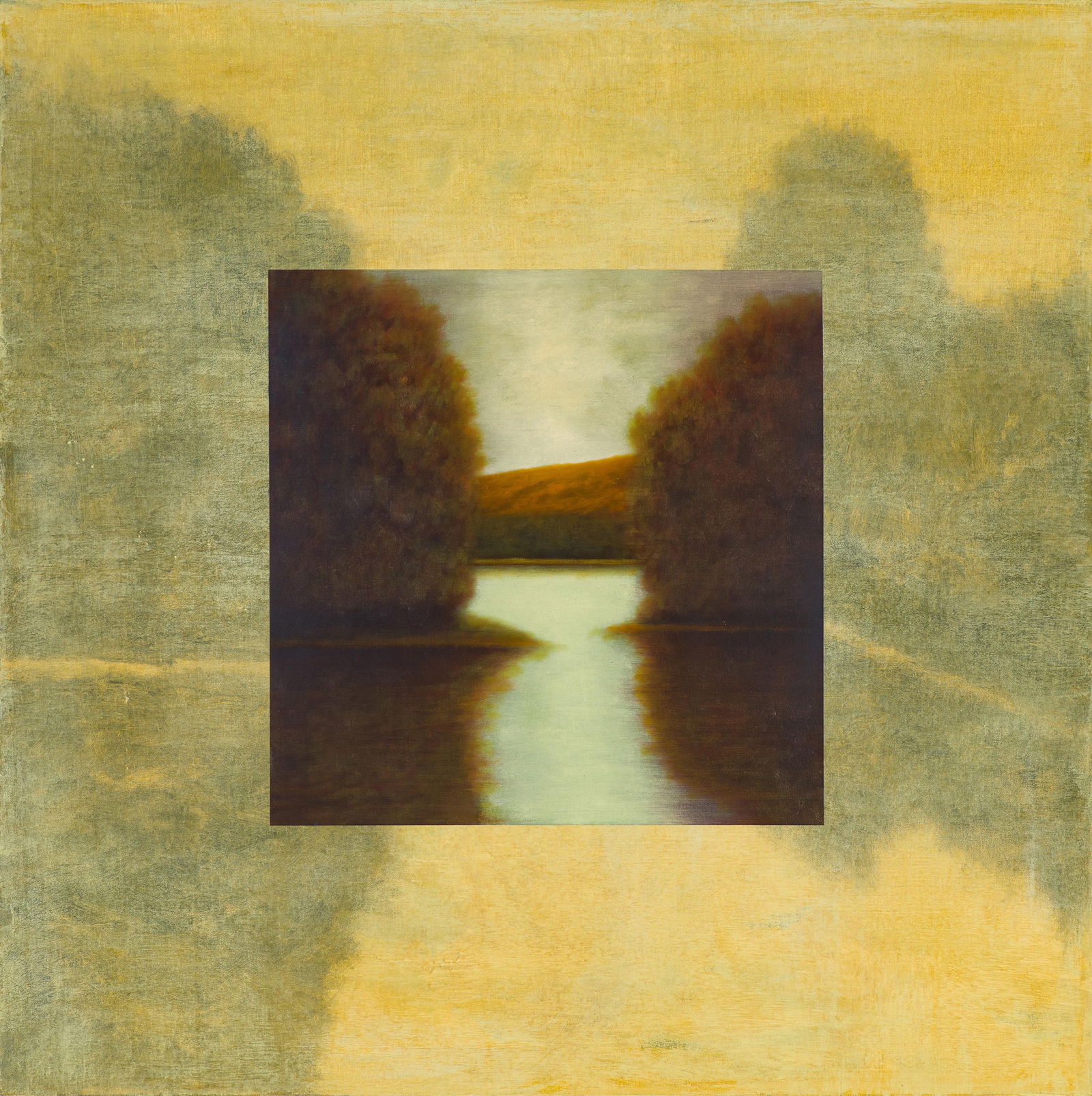 Wade Hoefer Campus D.C., 1998: Wade Hoefer (American, 1948-2020) Campus D.C., 1998 Oil on canvas mounted on board 48 x 48 (in) Signed and dated Hoefer 1998, verso Titled and located Healdsburg, CA, verso. John Berggruen Gallery tag