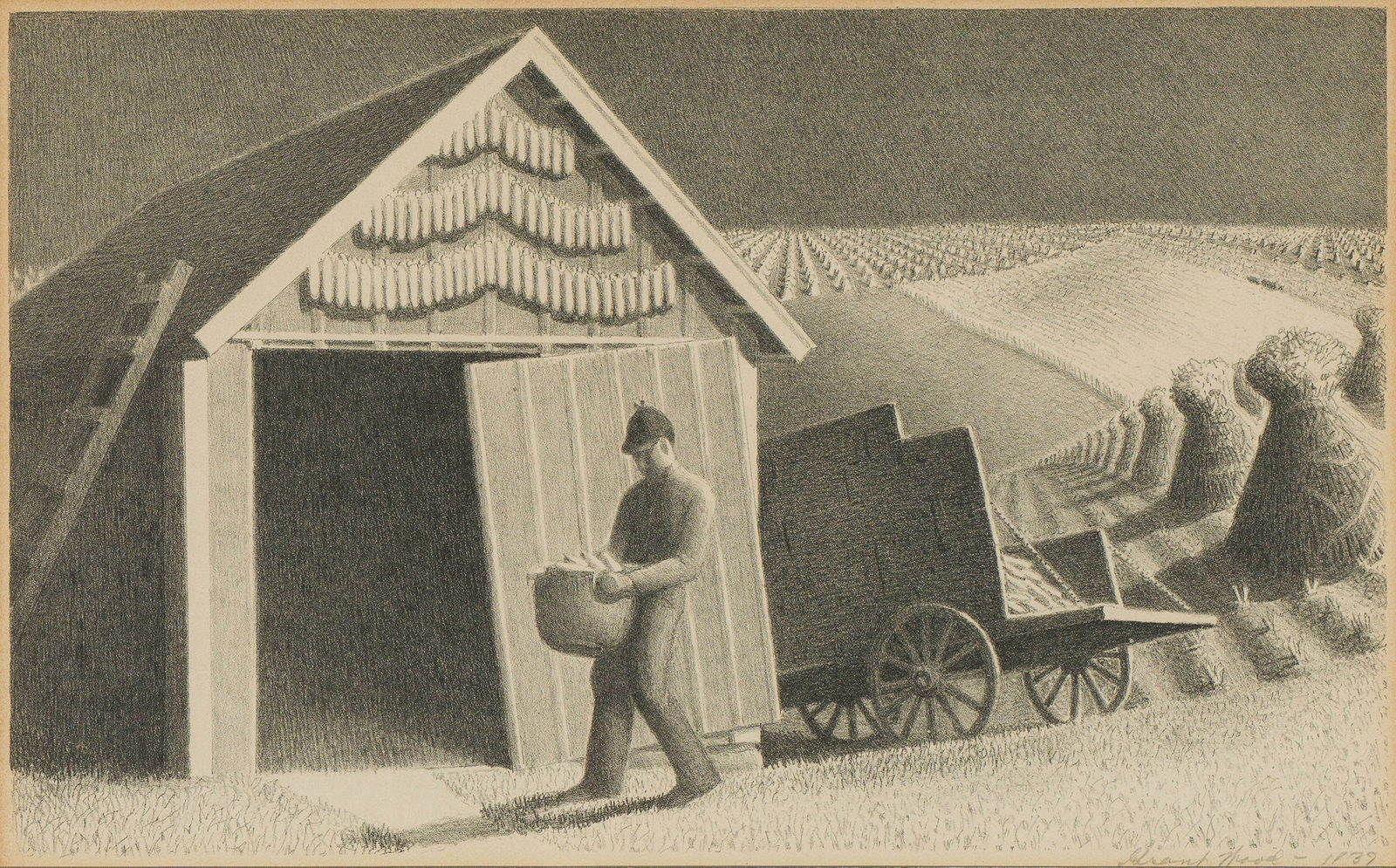 Grant Wood Seed Time and Harvest (Cole 2), 1937 (1 of 4)