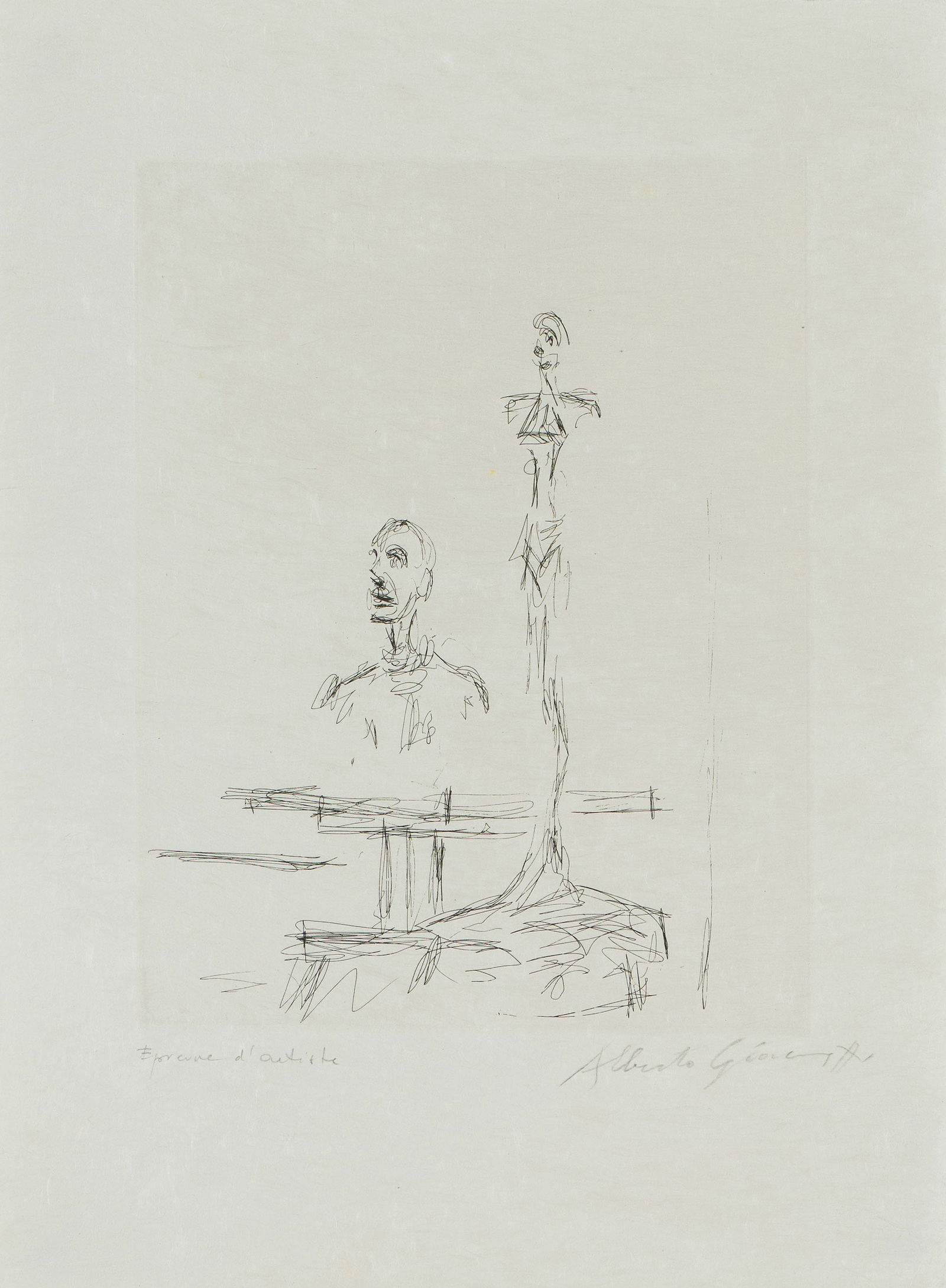 Alberto Giacometti Dans l'Atelier, from Paroles Peintes (Lust 187), 1965 (1 of 2)