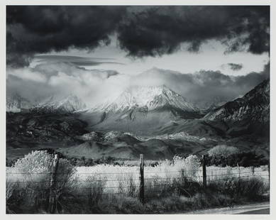 Bruce Barnbaum Basin Mountain, Approaching Storm, 1973: Bruce Barnbaum (American, b. 1943) Basin Mountain, Approaching Storm, 1973 Gelatin silver print mounted on archival board 15.375 x 19.375 (in) 24.25 x 30.25 x 1 (in) Framed Signed in pencil Barnbaum,