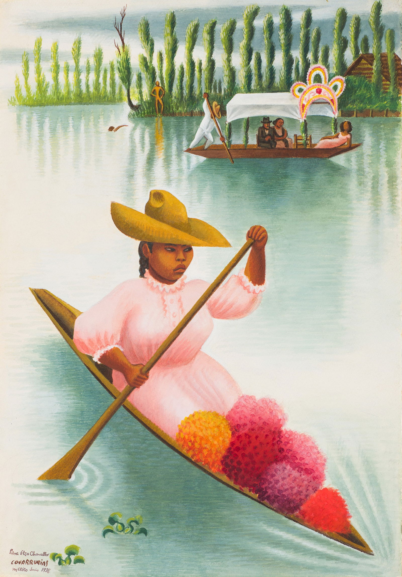 Miguel Covarrubias Xochimilco Scene, 1938 (1 of 3)