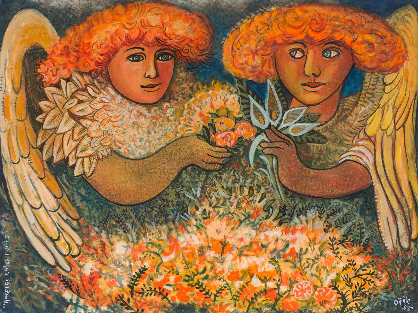 Francisco Rodríguez Oñate Angeles Entre Flores, 1998 (1 of 1)