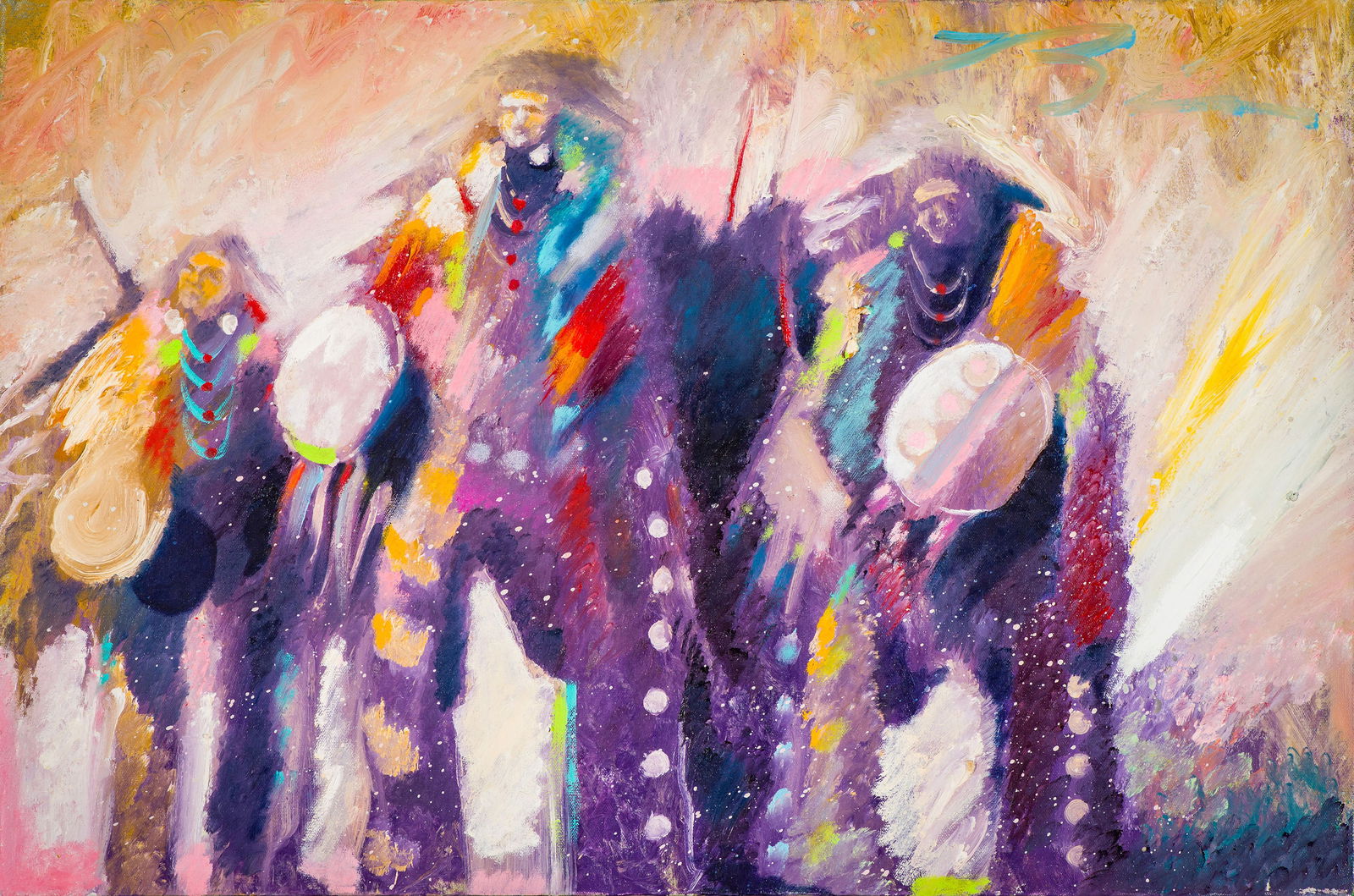 Earl Biss War Shields in the Bright Sunlight, 1994 (1 of 4)