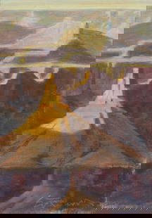 Ed Mell Golden Temples: Ed Mell (American, b. 1942) Golden Temples Pastel on paper 12 x 8.5 (in) 20.5 x 16.75 x 2 (in) Framed Signed Ed Mell, lower right In original signed Ed Mell frame. Titled in pen, verso. Collier Galler
