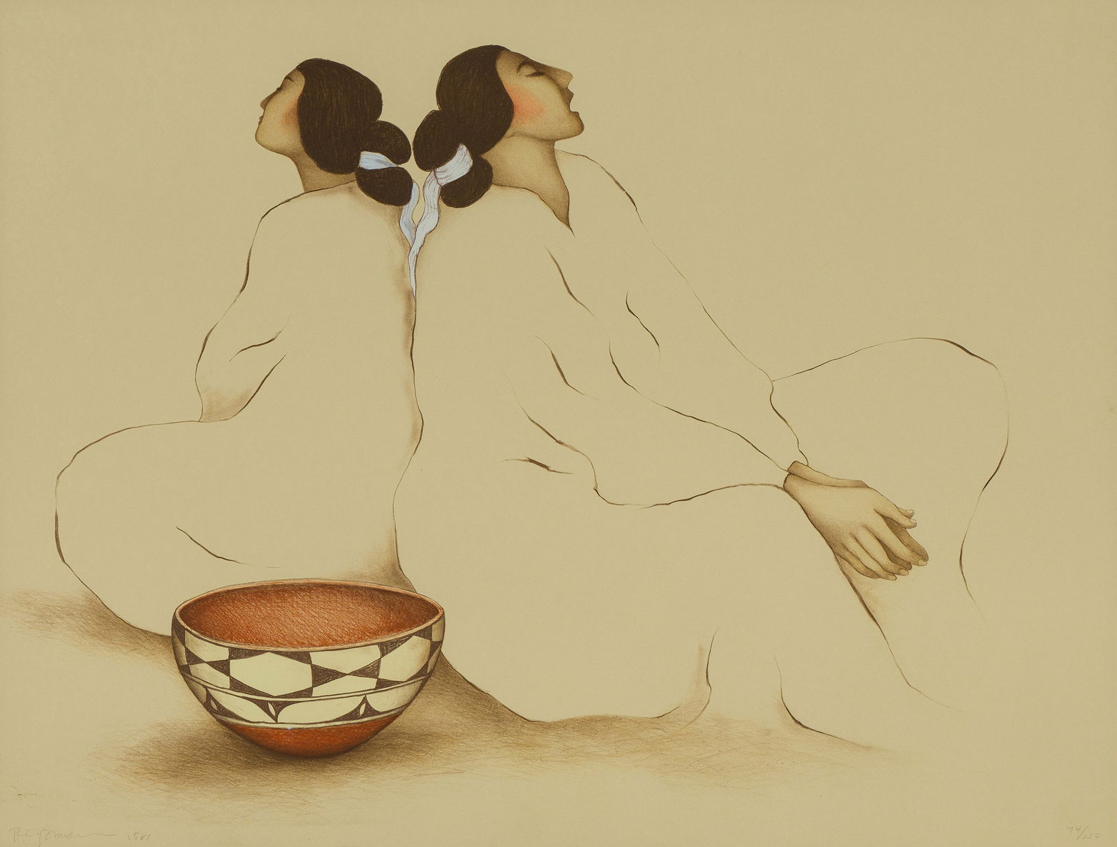 R.C. Gorman Santo Domingo (State II), 1981 (1 of 2)