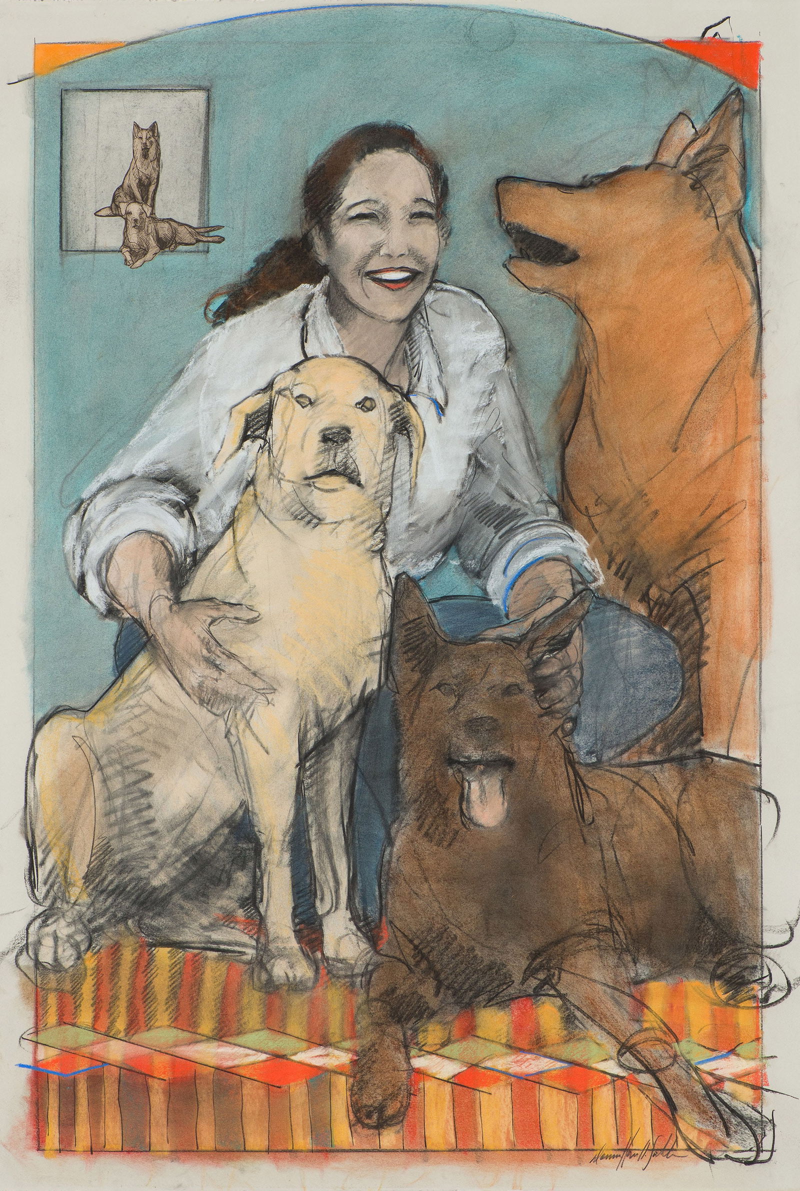 Donna Howell-Sickles Five Dogs (1 of 2)