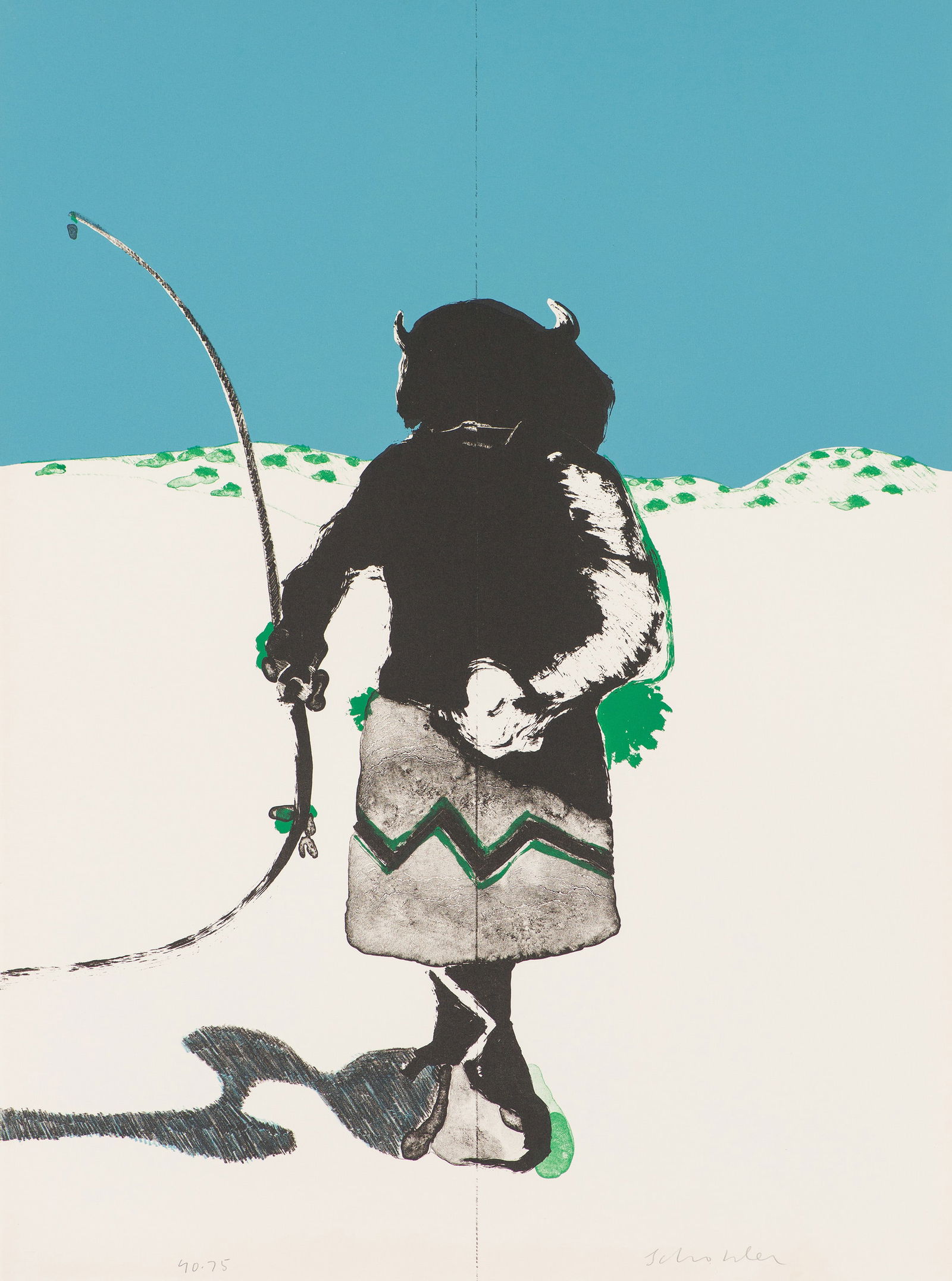 Fritz Scholder Buffalo Dancer: New Mexico (State I) (T: 75-669), 1975 (1 of 1)