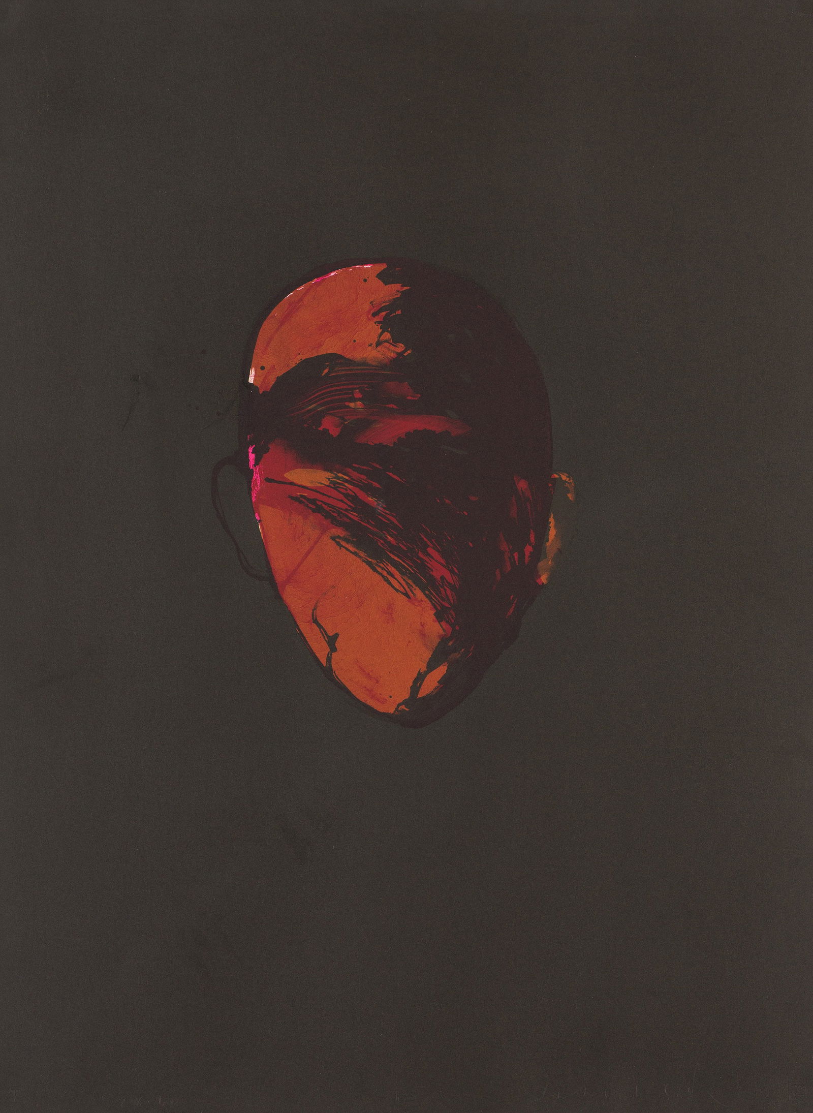 Fritz Scholder Dark Portrait (T: 84-320), 1984 (1 of 1)