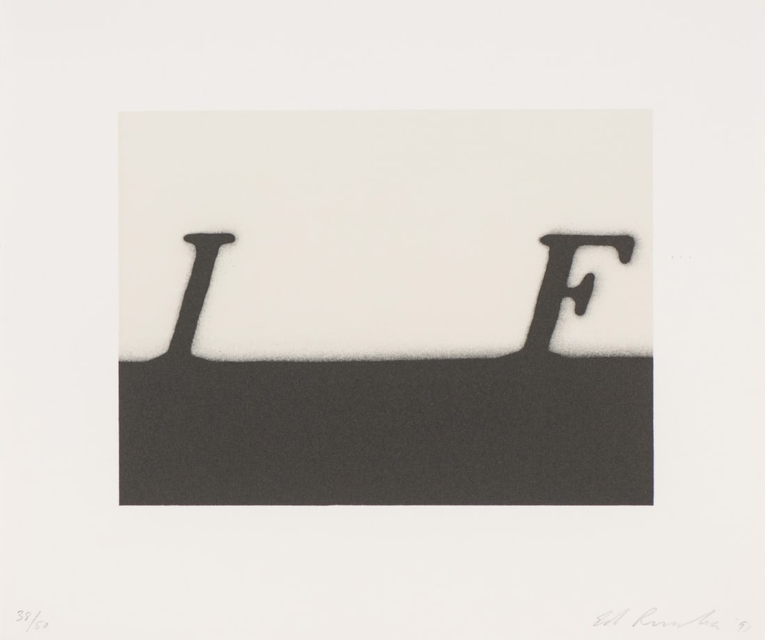 Ed Ruscha IF, 1991 (1 of 3)