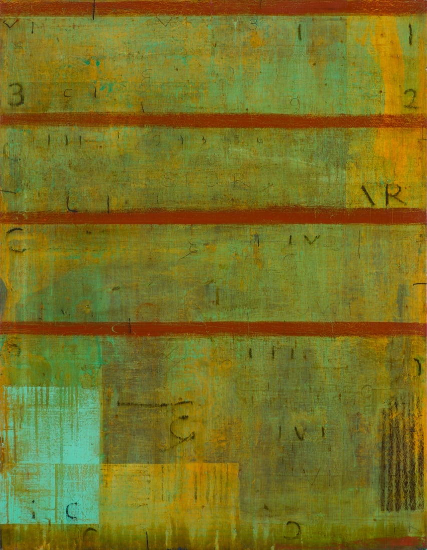 Robert Kelly Proximities I, 1993-4: Robert Kelly (American, b. 1956) Proximities I, 1993-4 Mixed media on linen 45 x 35 (in) Signed Robert Kelly, verso Initialed RK, lower right. Titled and dated, verso.