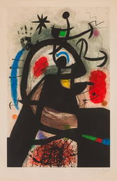 Joan Mir&#243; Le Permissionaire (Soldier on Leave) (D. 655), 1974