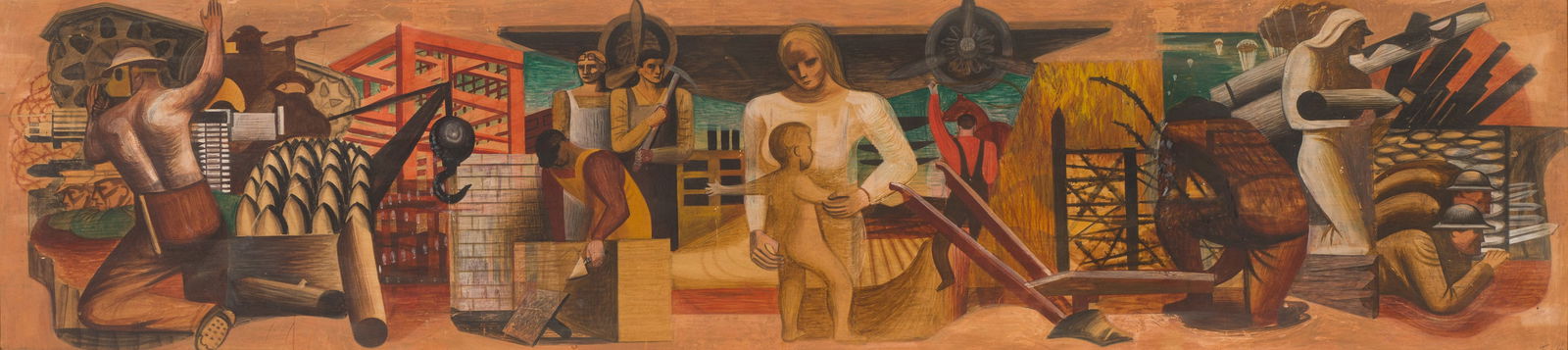 Seymour Fogel Mural Study (1 of 2)