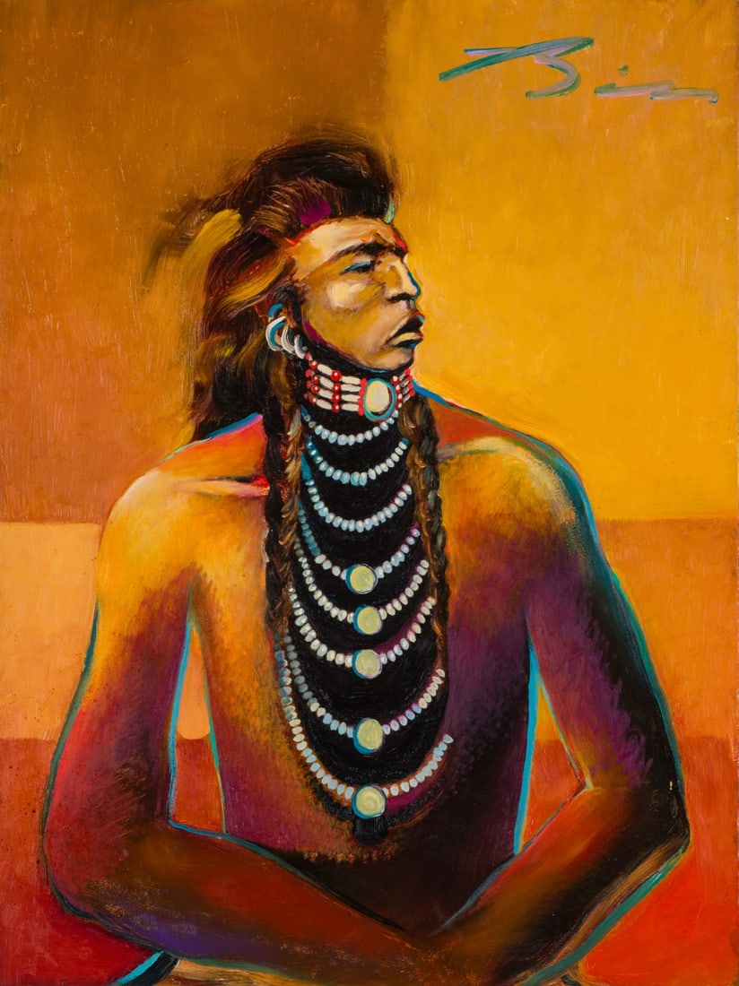 Earl Biss A Portrait of My Great Uncle "Curly" The Scout for Custer (1 of 4)