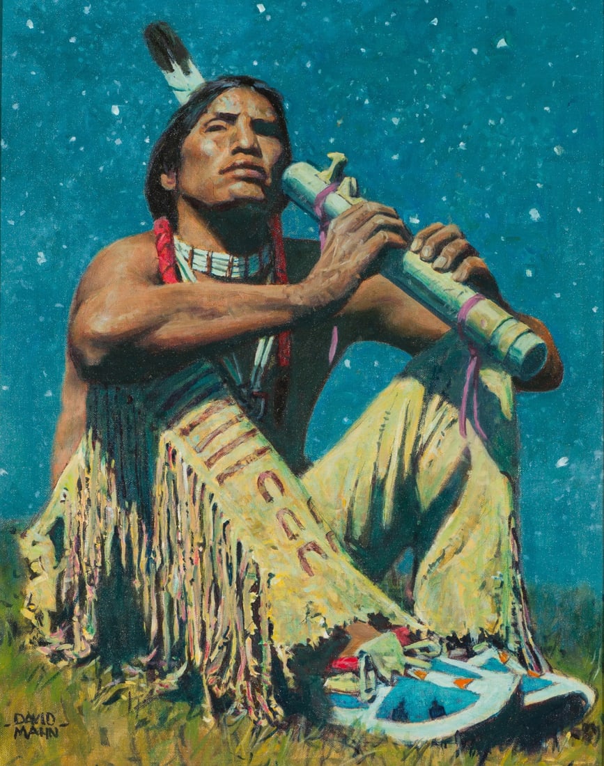 David Mann Cosmic Harmony, 2018: David Mann (American, b. 1948) Cosmic Harmony, 2018 Oil on canvas 20 x 16 (in) 26.75 x 22.75 x 2.5 (in) Framed Signed David Mann, lower left The Legacy Gallery tag, verso.