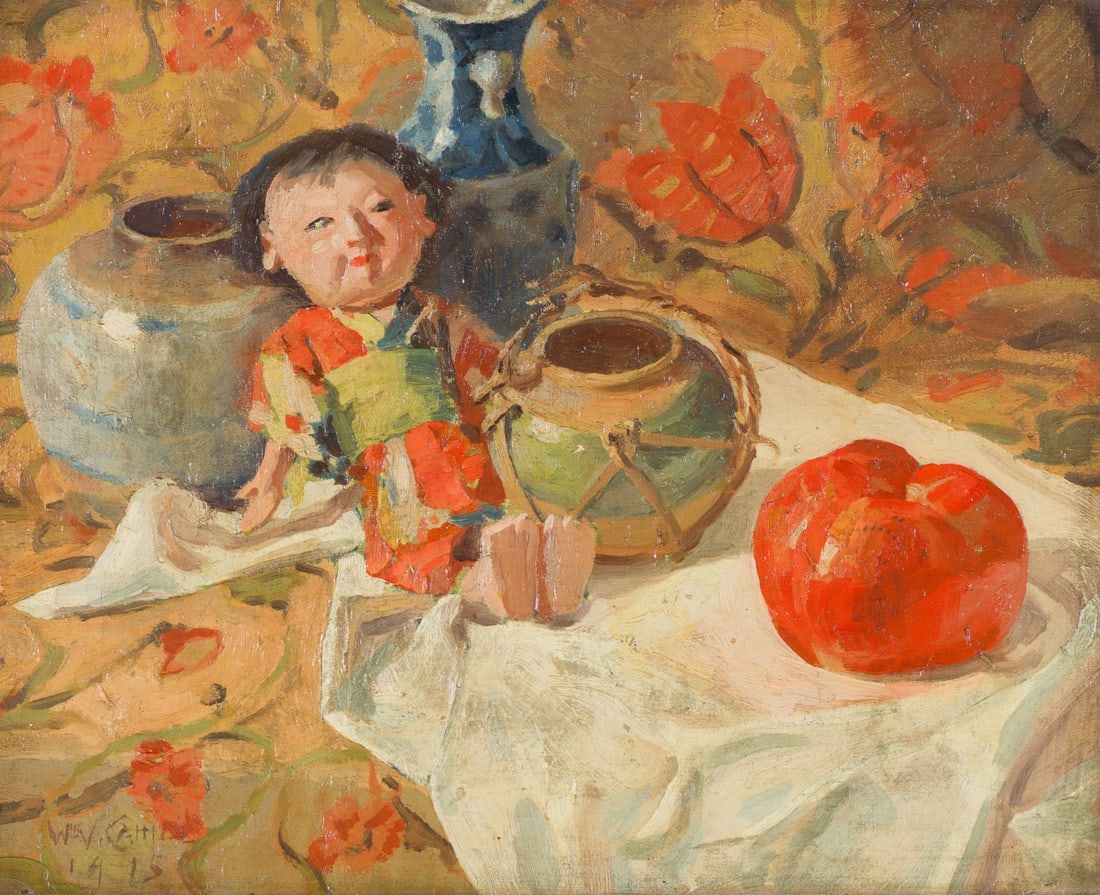 William Vincent Cahill Still Life with Doll, 1915 (1 of 3)
