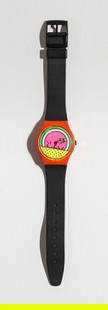 (1) Breakdance by Keith Haring: Breakdance by Keith Haring (GO001). Quartz. Plastic Case Material. Plastic Strap. Pin Buckle.