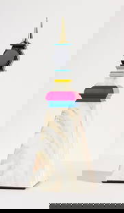 (1) Mendini Watch Tower by Alessandro Mendini for Swatch: Mendini Watch Tower by Alessandro Mendini for Swatch (GZS02). 1998. Edition 9472/9999. Quartz. Plastic Case Material. Image 3 shows the base of the Mendini Watch Tower.
