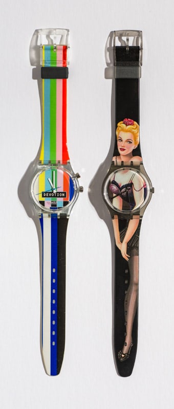 (1) Loomi: Devotion & (1) Lolita: Loomi: Devotion (GN900). 1996. Quartz. Plastic Case Material. Plastic Strap. Pin Buckle. Lolita (GM128/GJ115). 1995. Quartz. Plastic Case Material. Plastic Strap. Pin Buckle.