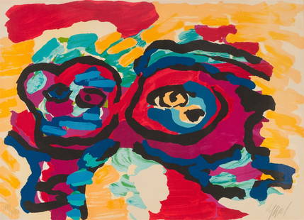 Karel Appel Mother and Little Boy, c. 1978-80: Karel Appel (Dutch, 1921-2006) Mother and Little Boy, c. 1978-80 Lithograph on Arches paper ed. 119 of 160 21 x 29 (in) 28.5 x 36.5 x 1.5 (in) Framed Signed in pencil Appel, lower right Printed by