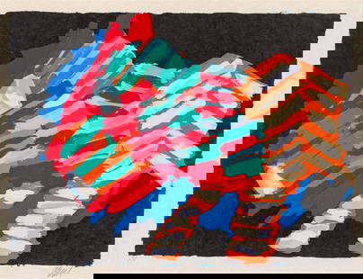 Karel Appel Devil Cat, from the Cats portfolio, 1978: Karel Appel (Dutch, 1921-2006) Devil Cat, from the Cats portfolio, 1978 Screenprint on Japon paper XIV of LXV from an ed. of 125 24.75 x 32.25 (in) Signed in pencil Appel, lower right The standard