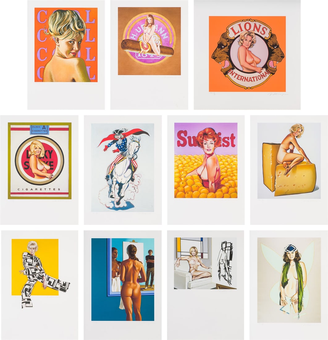 Mel Ramos Suite of (11) Prints, 2007: Mel Ramos (American, 1935-2018) Suite of (11) Prints, 2007 Archival inkjet prints on paper Hors de Commerce from an ed. of 3 27.5 x 19.5 (in) Signed in pencil Mel Ramos, lower right of each print Prin