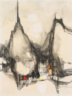 Max Günther The Last Season, 1967: Max Günther (Swiss, 1934-1973) The Last Season, 1967 Oil on canvas 12 x 9.5 (in) 16 x 13.5 x 1 (in) Framed Signed Max Günther, lower right Titled, dated, and signed, verso.