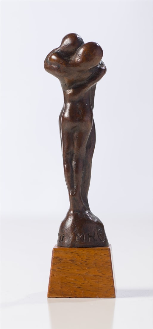 Malvina Hoffman Column of Life, 1971: Malvina Hoffman (American, 1885-1966) Column of Life, 1971 Bronze on wooden plinth ed. 15 of 125 5.5 x 1.25 x 1.5 (in) Incised M. H. © GCAG, base Dimensions reflect entire sculpture. Plinth measu