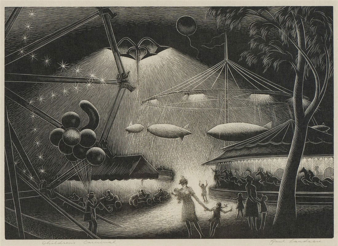 Paul Landacre Children's Carnival (Wien 275), 1946 (1 of 2)