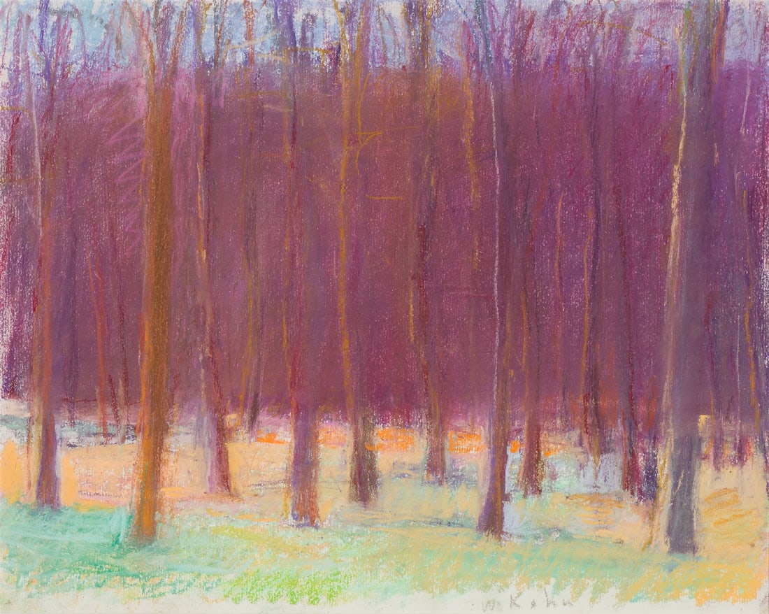 Wolf Kahn Woods After the Rain, 1989: Wolf Kahn (German, American, 1927-2020) Woods After the Rain, 1989 Pastel on paper 10.5 x 13.5 (in) 18.75 x 22.75 x 1 (in) Framed Signed W Kahn, lower middle Titled and dated with artist's number #143