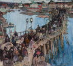Leon Gaspard Crossing Bridge (Vitebsk), 1905