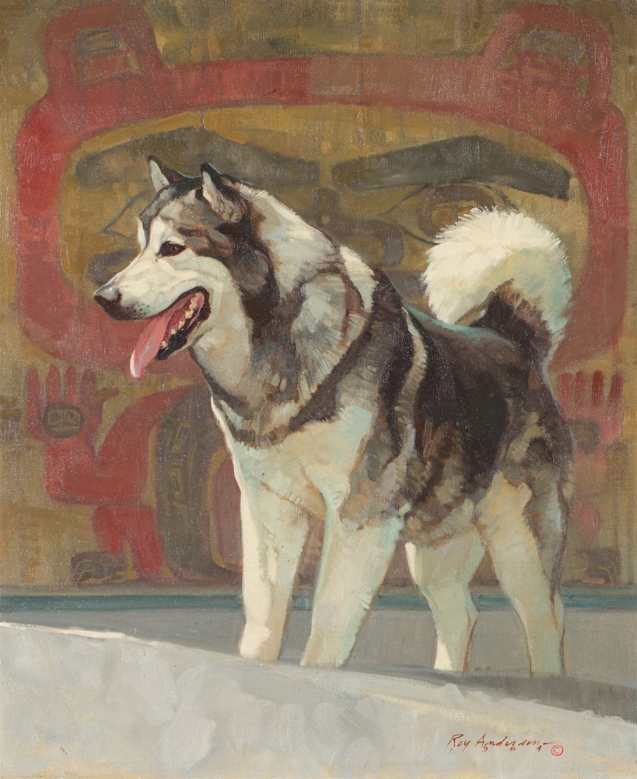 Roy Andersen Winter Bear, 1984: Roy Andersen (American, 1930-2019) Winter Bear, 1984 Oil on canvas 24 x 20 (in) 29.75 x 25.75 x 2.5 (in) Framed Signed and dated Roy Andersen 1984 ©, lower right Titled on artist's label, verso.