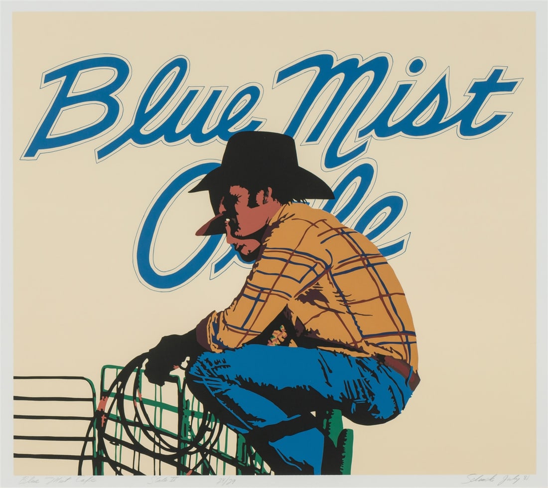Bill Schenck Blue Mist Café State II, 1981 (1 of 2)