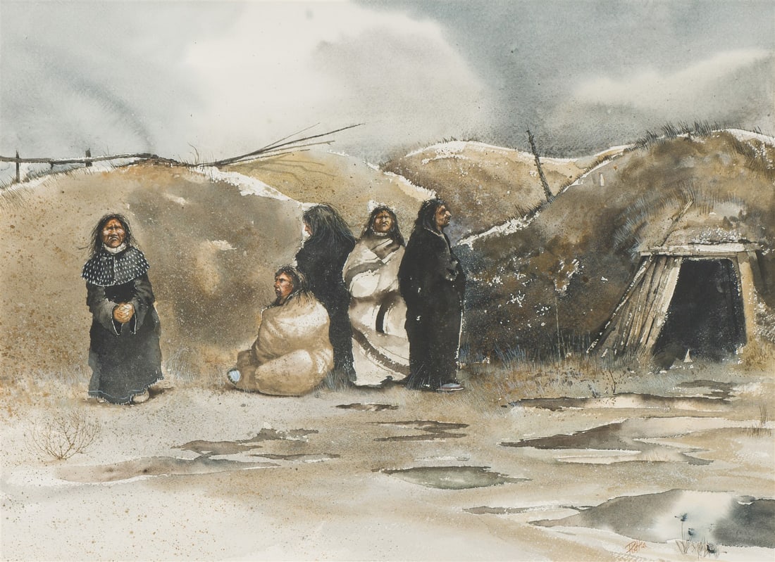 Paul Pletka Untitled (Village Scene) (1 of 2)