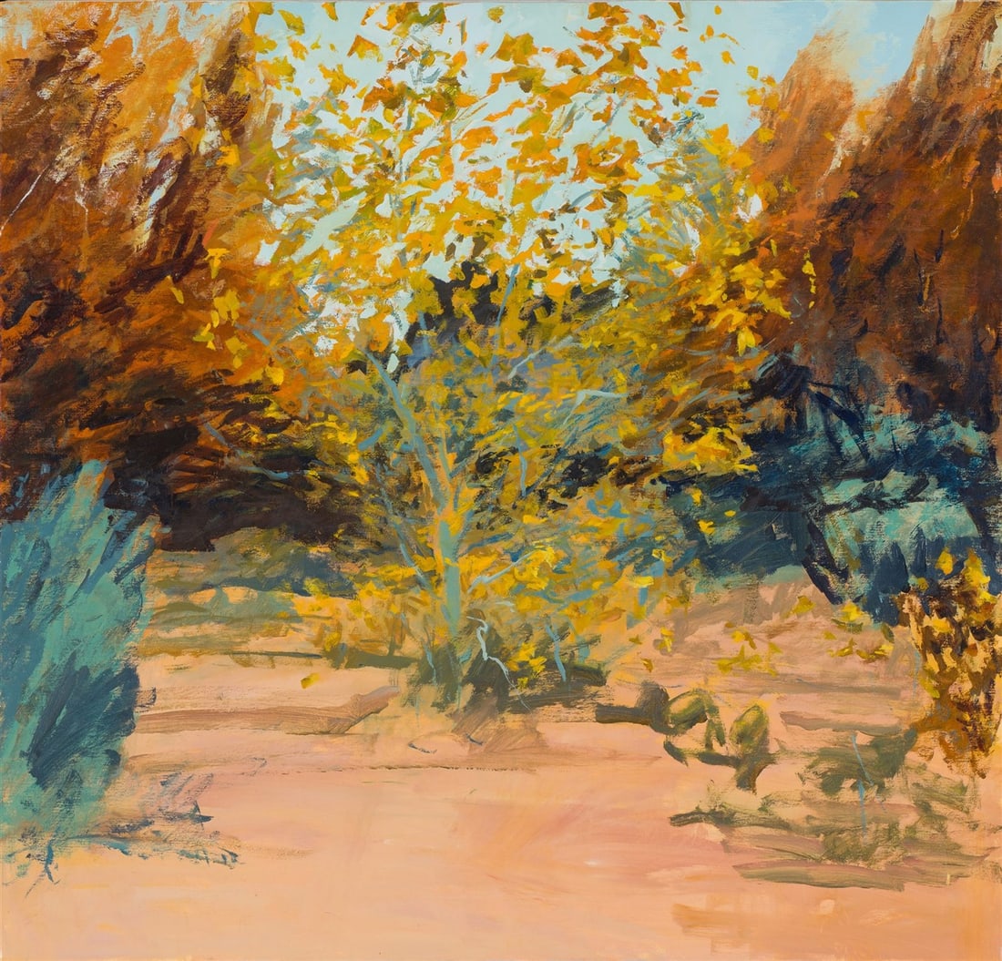 Forrest Moses Galisteo Riverbed #3 (#8803): Forrest Moses (American, 1934-2021) Galisteo Riverbed #3 (#8803) Oil on canvas 40.25 x 42 (in) 41.75 x 43.75 x 2 (in) Framed Signed Moses, verso Titled and signed, verso. Provenance: Collection of Ste