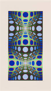 Victor Vasarely Pava, 1978: Victor Vasarely (Hungarian, French, 1906-1997) Pava, 1978 Serigraph on white wove Arches paper ed. 197 of 250 42.25 x 25 (in) 45 x 27.5 x 1.25 (in) Framed Signed in pencil Vasarely, lower right 