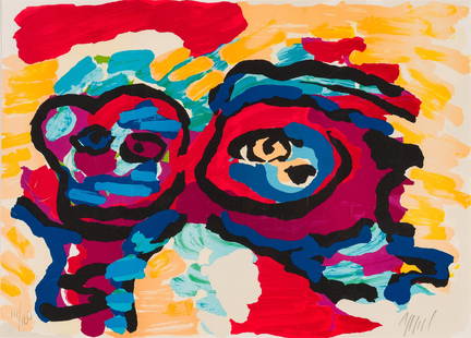 Karel Appel Mother and Little Boy, c. 1978-80: Karel Appel (Dutch, 1921-2006) Mother and Little Boy, c. 1978-80 Lithograph on Arches paper ed. 111 of 160 21.5 x 29.5 (in) 30.5 x 37.75 x 1.5 (in) Framed Signed in pencil Appel, lower right 