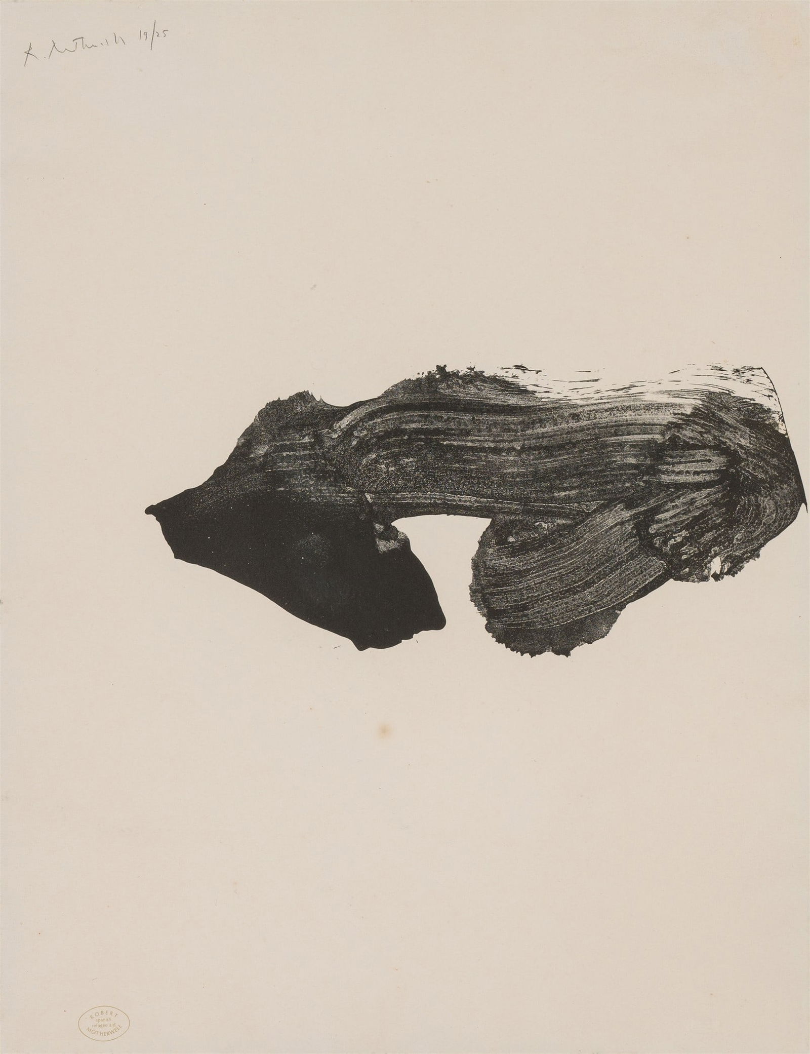 Robert Motherwell Untitled (Spanish Refugee Aid), 1972 (1 of 3)