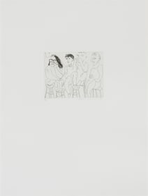 David Hockney Harvard Etching, 1986