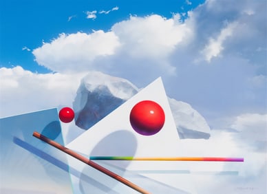 Masoud Yasami Composition with a Triangle, 1994