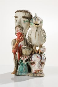 Sunkoo Yuh Man with Bird and Flowers