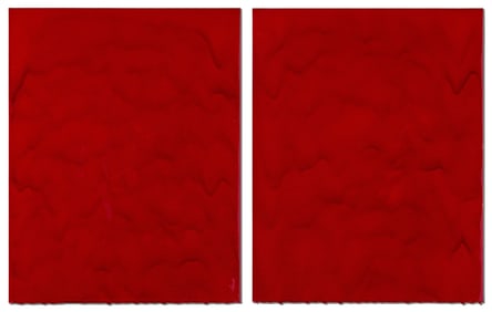 Bobby Silverman Red Diptych