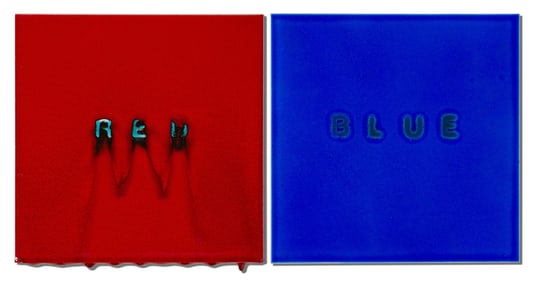 Bobby Silverman Red and Blue (diptych)