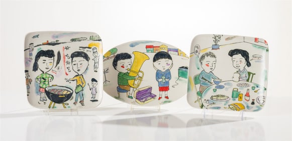 Beth Lo (3) Platters, 2005