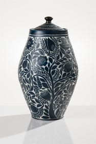 Matthew Metz Floral Lidded Jar