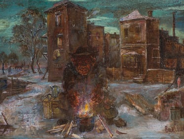David Davidovich Burliuk By the Fire, c. 1925