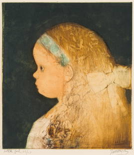 Mauricio Lasansky Little Girl, 1968: Mauricio Lasansky (Argentinian, 1914-2012) Little Girl, 1968 Etching and drypoint on paper ed. 62 of 70 16.5 x 14.5 (in) 27.75 x 25.25 x 1.5 (in) Framed Signed in pencil M Lasansky, lower left Titled