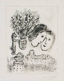 Marc Chagall Double Visage Gris (Mourlot 732), 1975 (1 of 2)