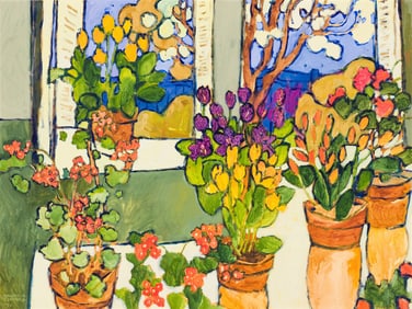 Claude A. Simard Bouquets de Tulipes, 1991