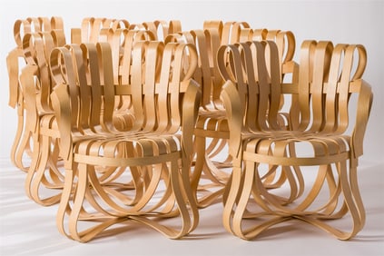Frank Gehry (6) Cross Check Chairs for Knoll, 1993