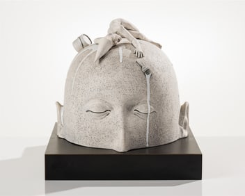 Verne Funk Untitled (Head with Fallen Painting Fool)